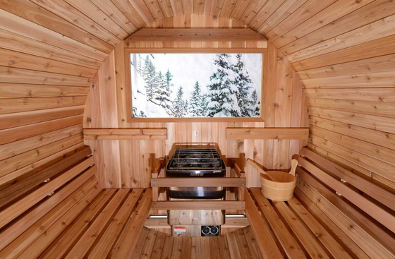 The Bierstadt - barrel saunas from Regency Hot Tubs